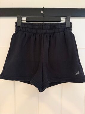 Alphalete Black Sweatshorts with Wolf Logo